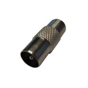 Male F to Male RF Coax Adapter