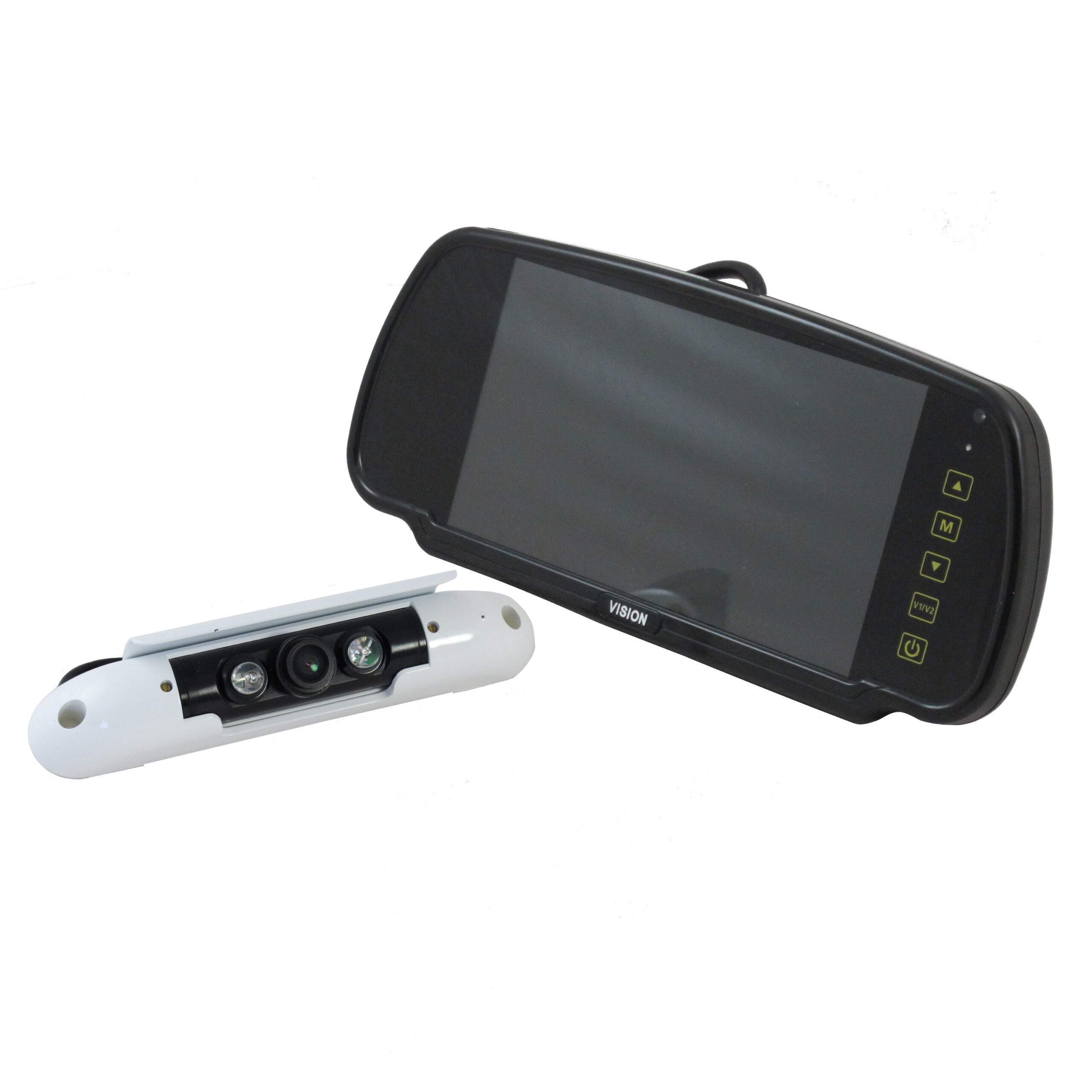 Ranger 420 - 7" Clip-over Mirror Monitor / Slim-line Camera System