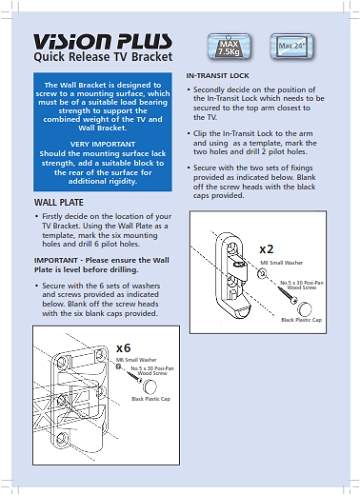 Vision Plus TV Bracket